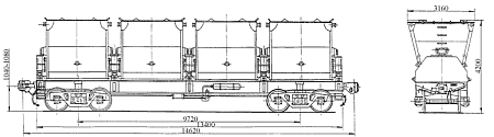 4-осный вагон для битума. Модель 17-494-01