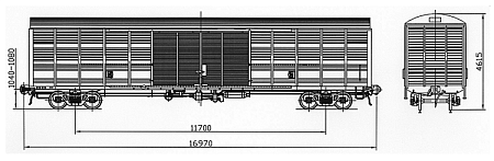 4-осный вагон-термос. Модель 11-1807-30